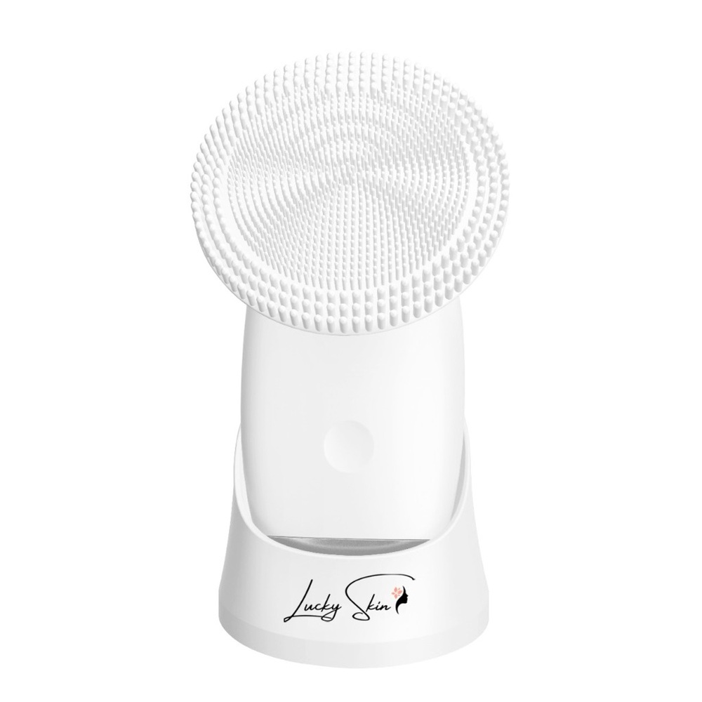 Lucky Skin Brush- Deep Cleansing Facial Brush / Soft Silicone, Waterproof
